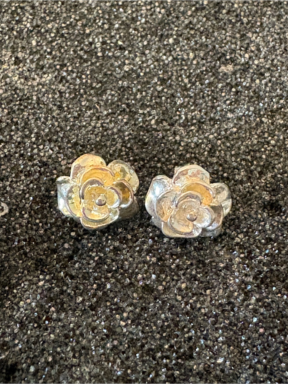 Floral Silver tone Stud Earrings - Women Jewelry